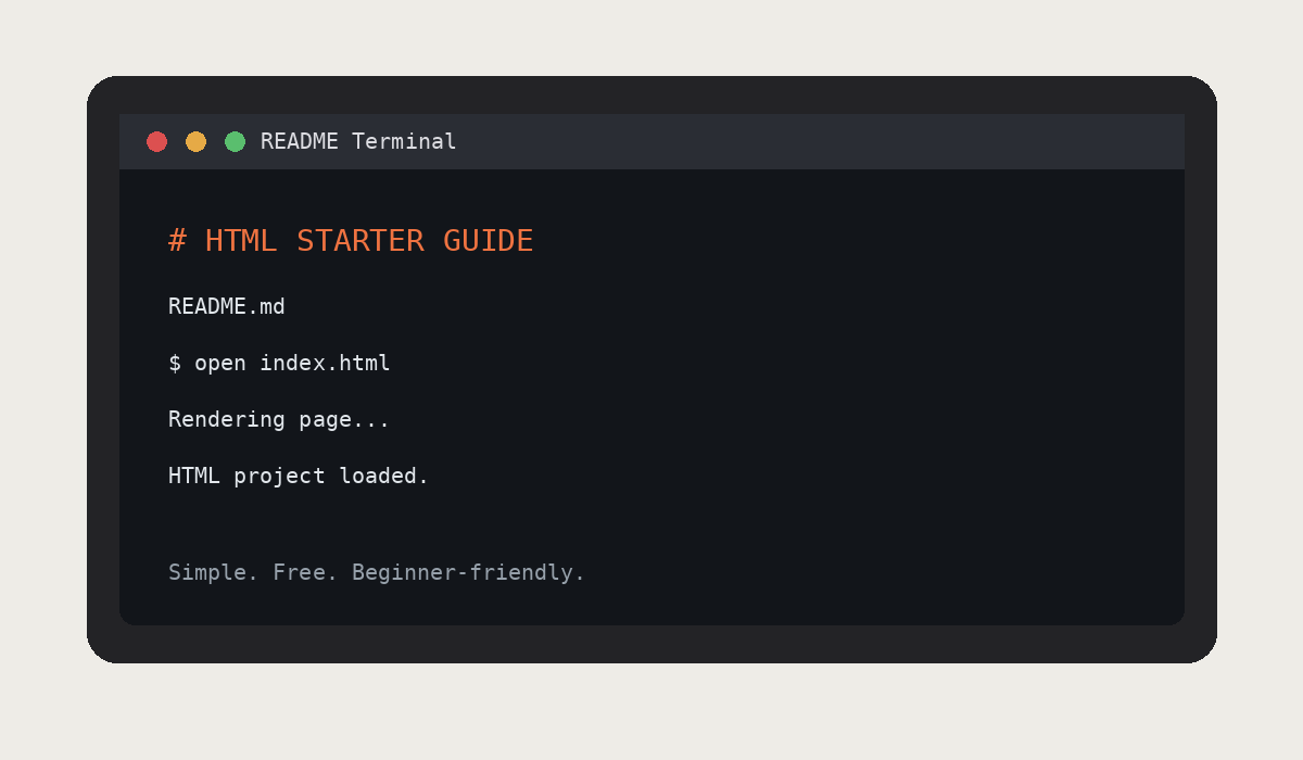 HTML guide preview